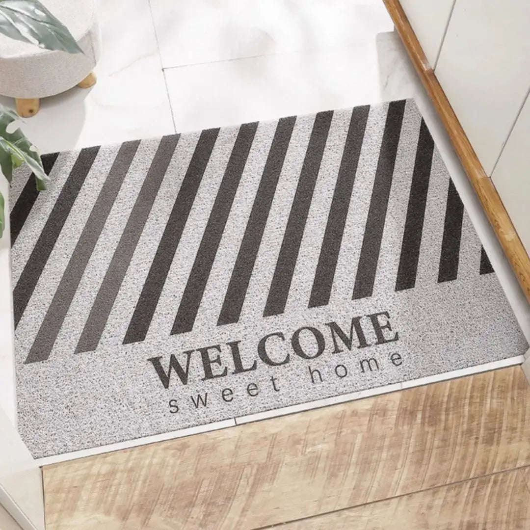"Welcome Home" PVC Coil Door Mat-Speckled Space