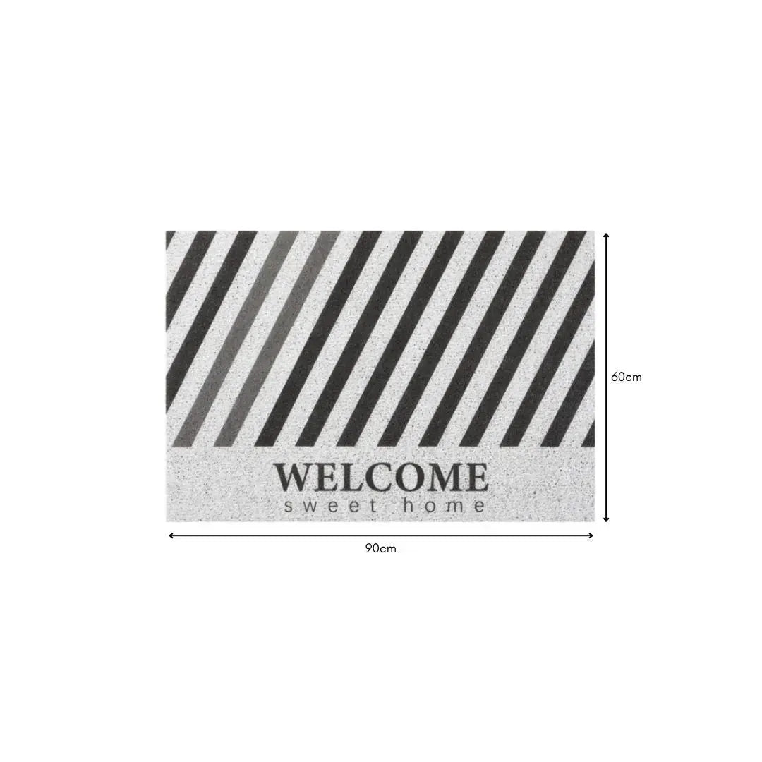 "Welcome Home" PVC Coil Door Mat-Speckled Space