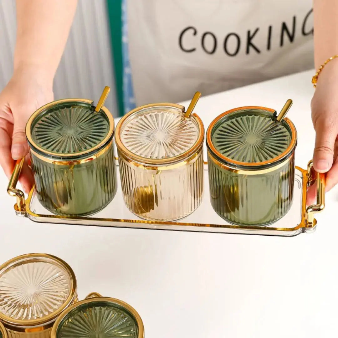 Perrin Condiment Set-Speckled Space