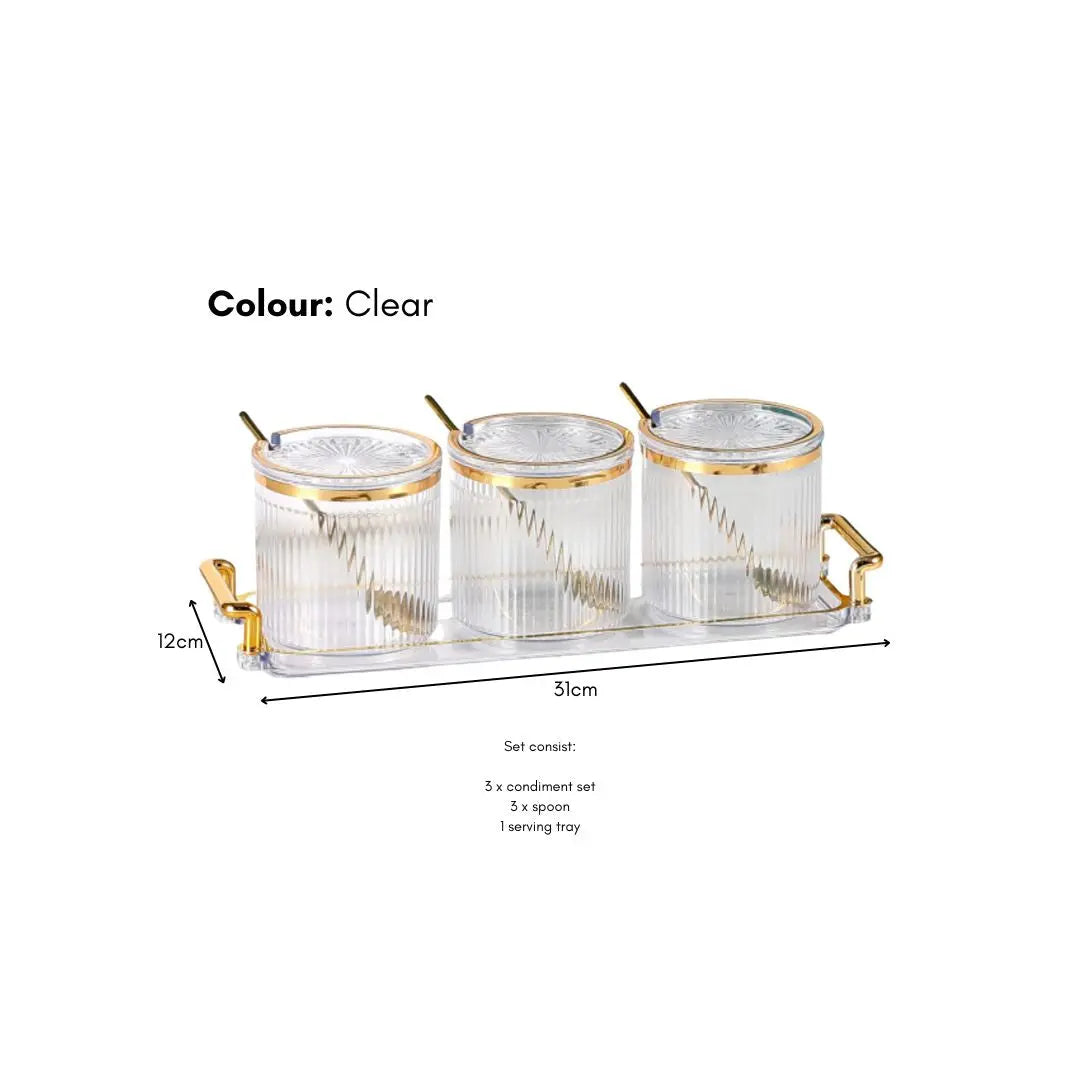 Perrin Condiment Set-Speckled Space