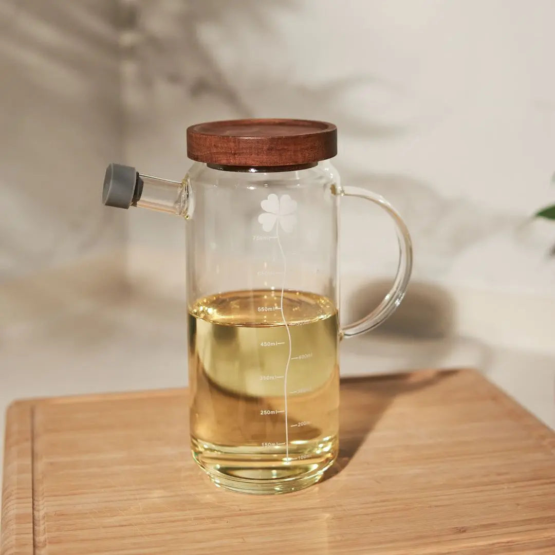 Ollie Oil Borosilicate Glass Bottle Dispenser-Speckled Space