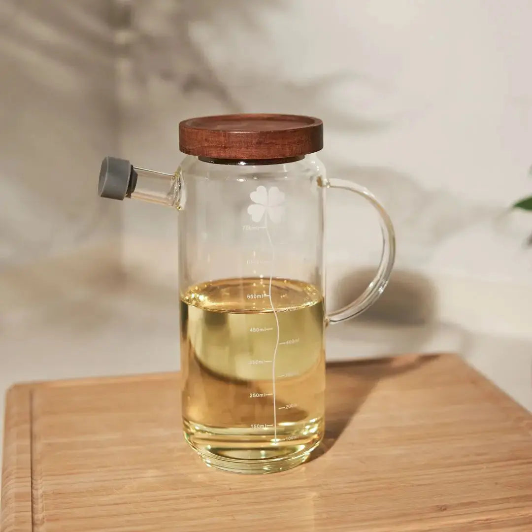 Ollie Oil Borosilicate Glass Bottle Dispenser-Speckled Space