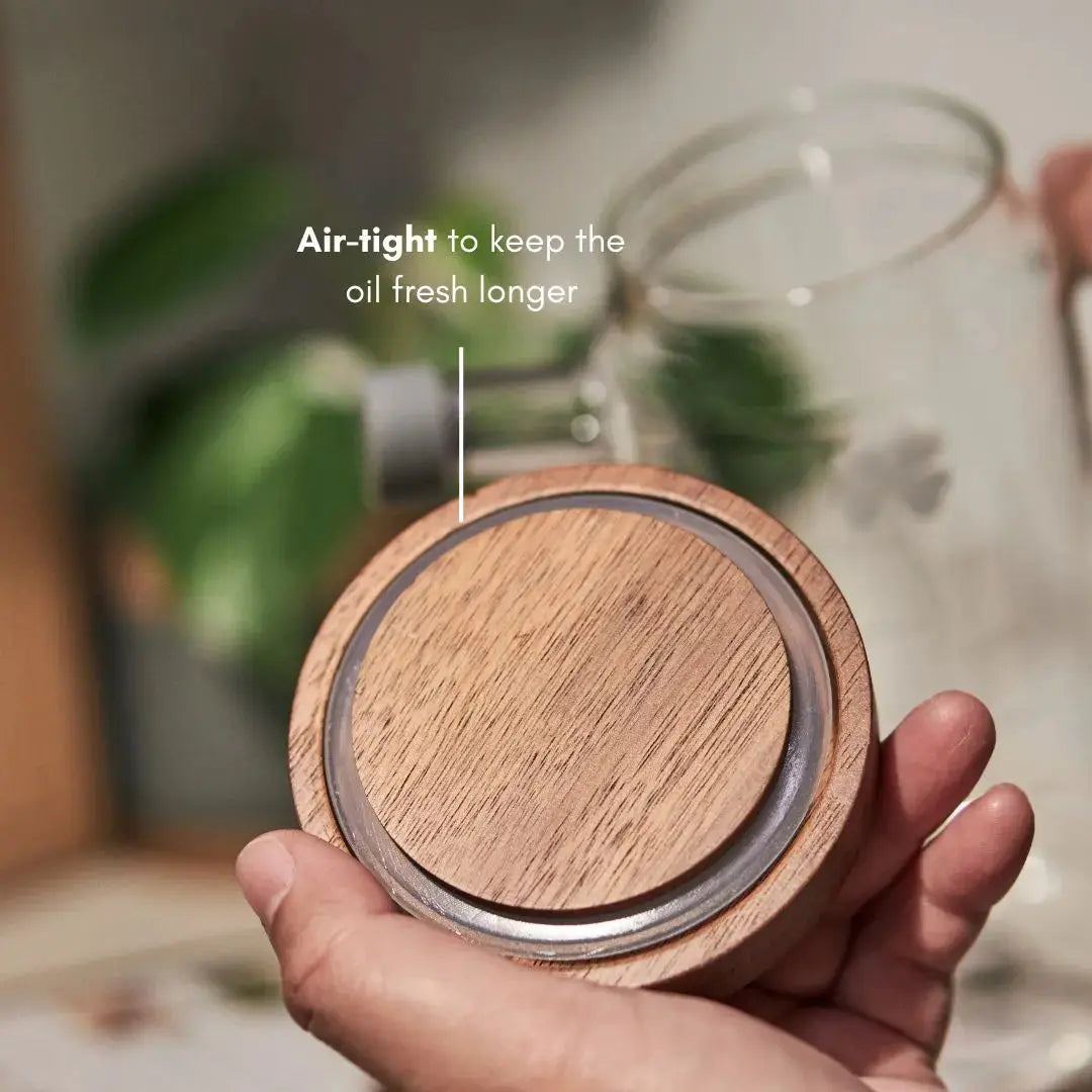 Ollie Oil Borosilicate Glass Bottle Dispenser-Speckled Space