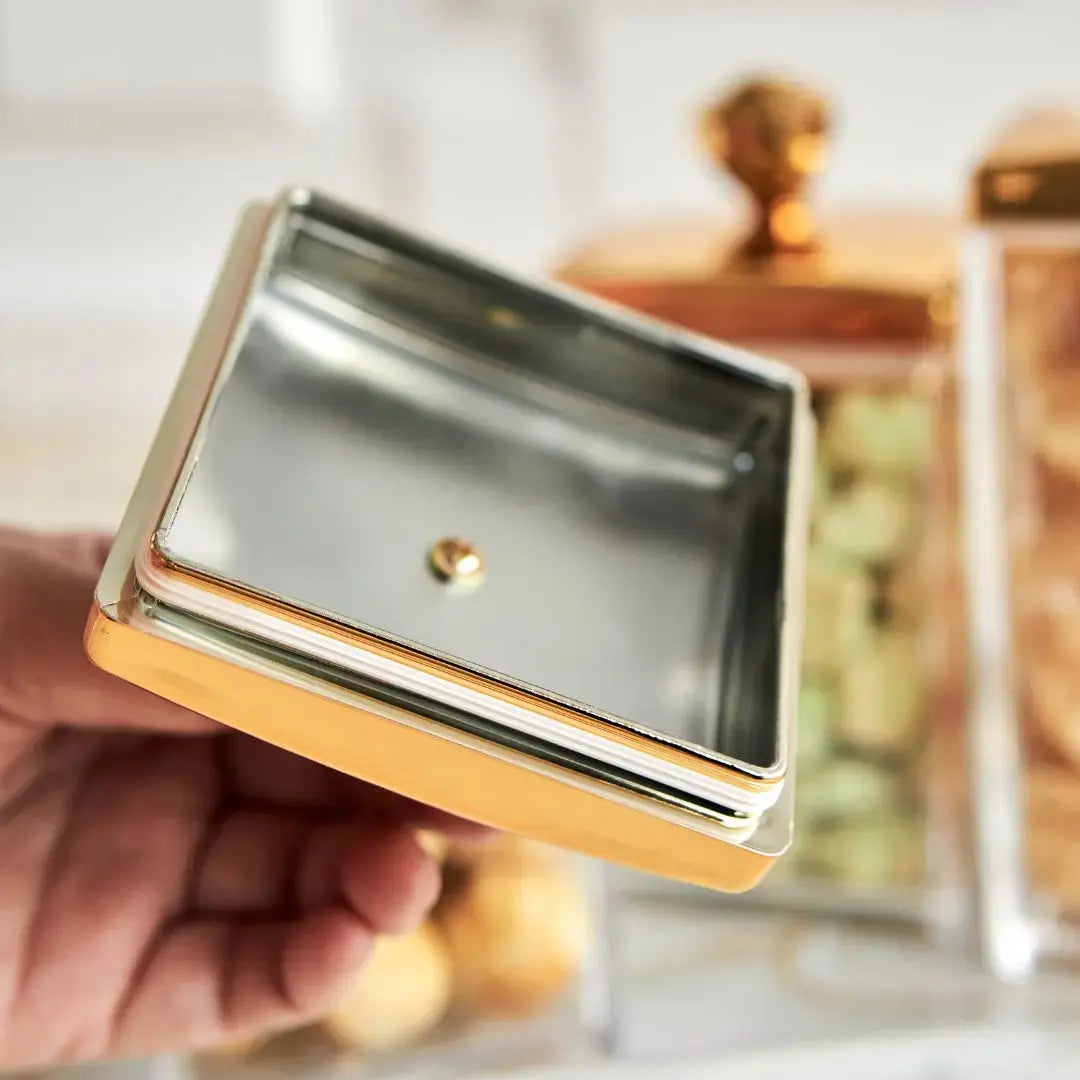 Agatha Acrylic Canister-Speckled Space