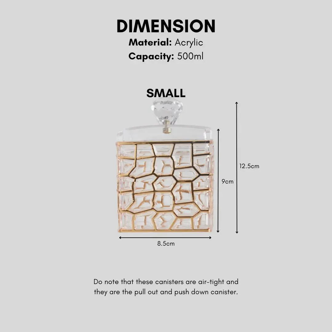 Dolce Acrylic Canister-Speckled Space