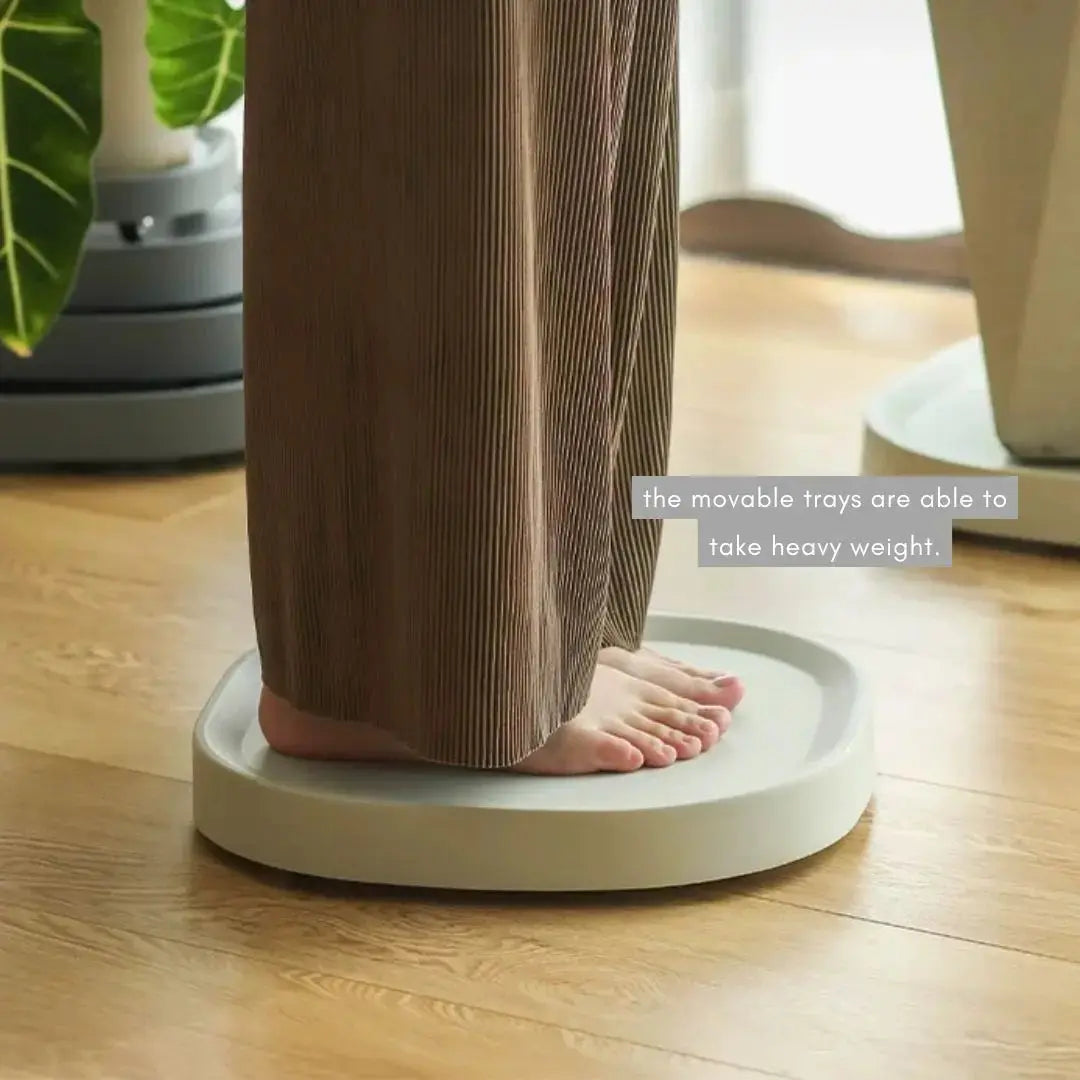 Movable Functional Square Plant Pot Tray with Wheels My Store
