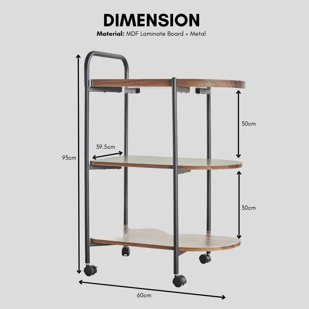 Hanele 3-tier Trolley-Speckled Space