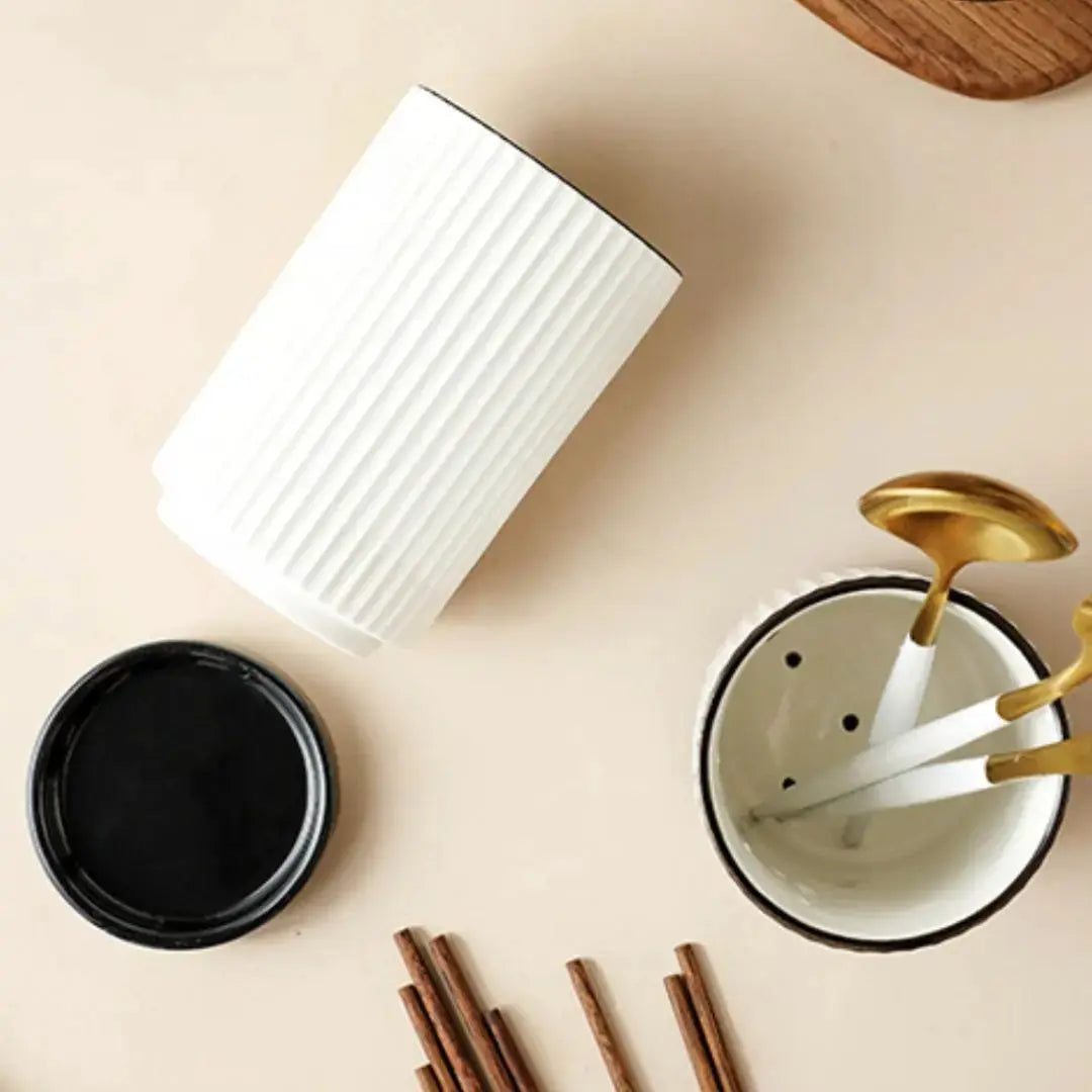 Reui Ceramic Cultery Holder-Speckled Space