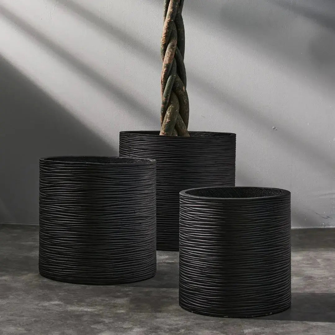 Pylota Concrete Flower Pot-Speckled Space