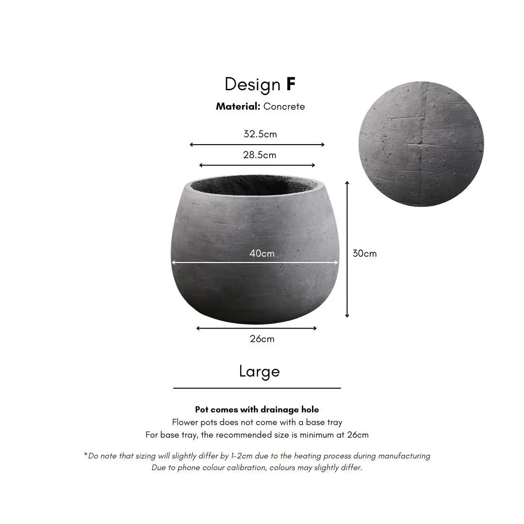 Pylota Concrete Flower Pot-Speckled Space