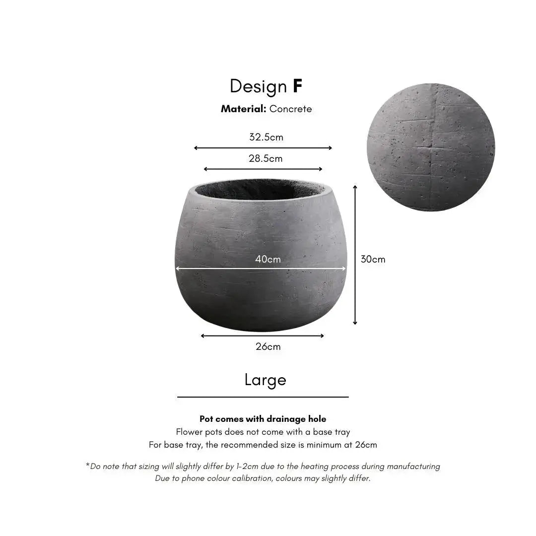 Pylota Concrete Flower Pot-Speckled Space