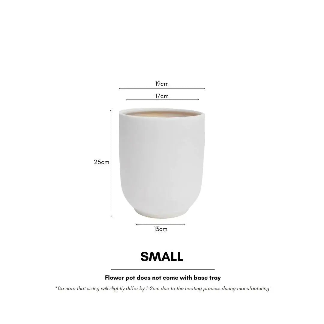 Modern Ceramic Plain Coloured Flower Pot-Speckled Space