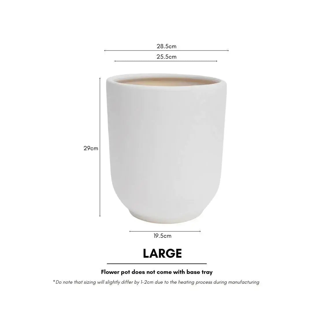 Modern Ceramic Plain Coloured Flower Pot-Speckled Space