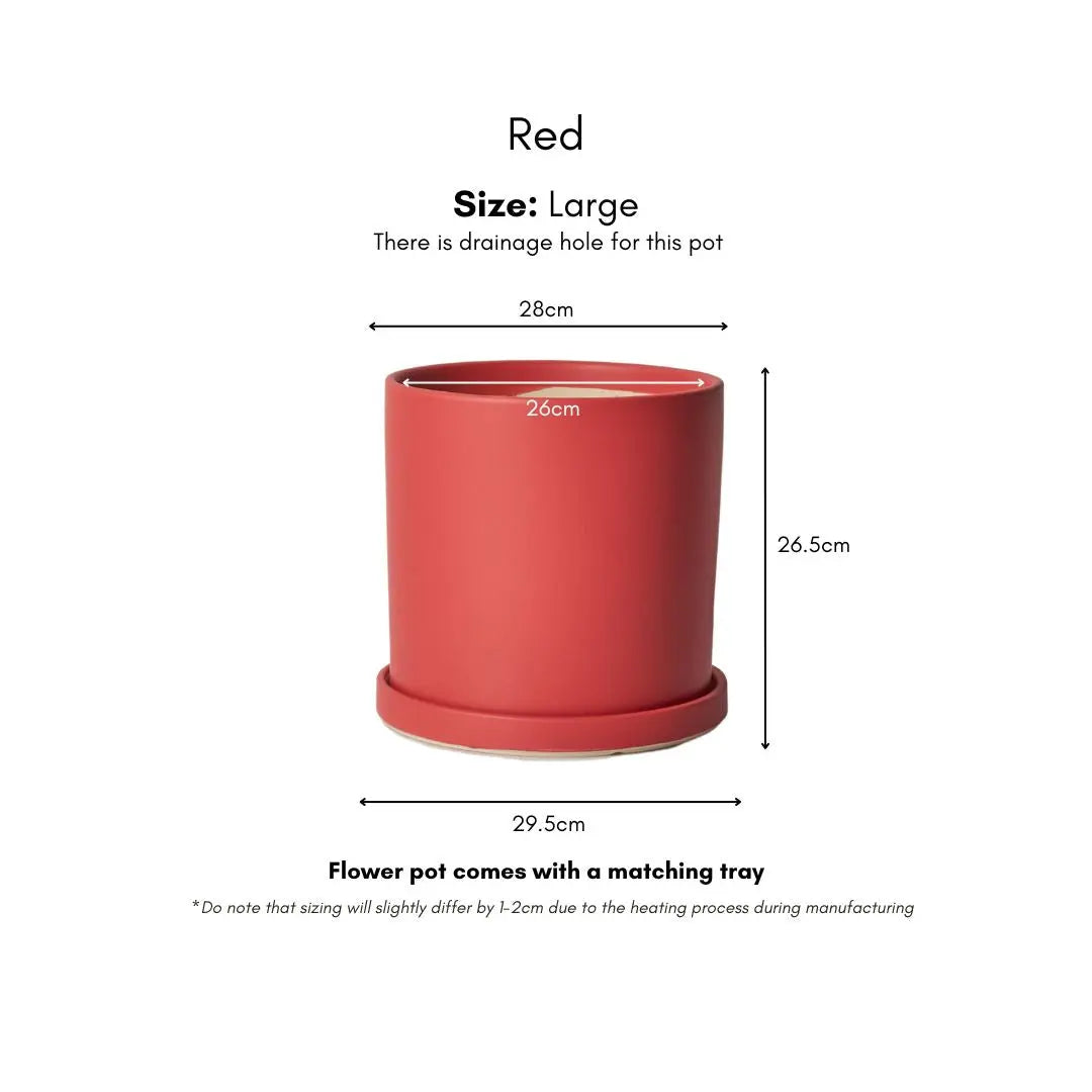 Benedic Ceramic Flower Pot-Speckled Space