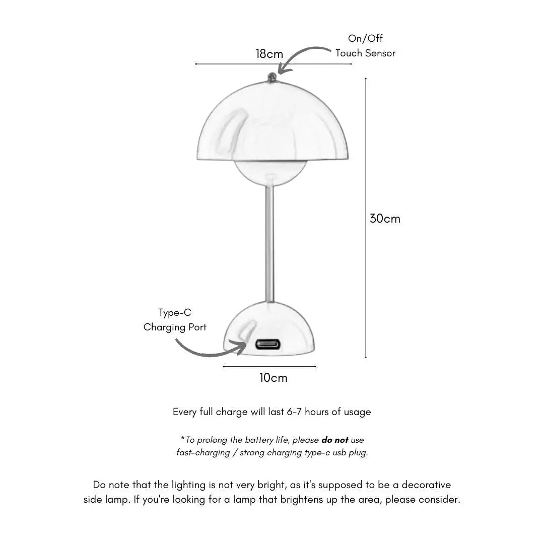 Nelson Nordi Design LED Wireless Table Lamp-Speckled Space