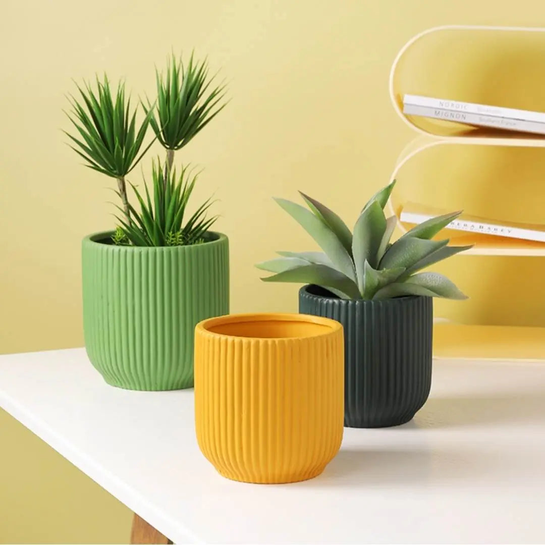 Corelly Ceramic Flower Pot-Speckled Space