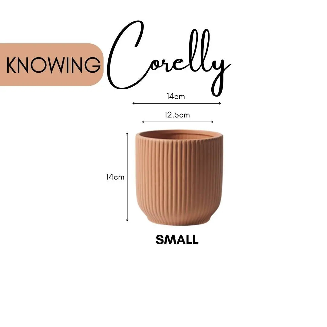 Corelly Ceramic Flower Pot-Speckled Space