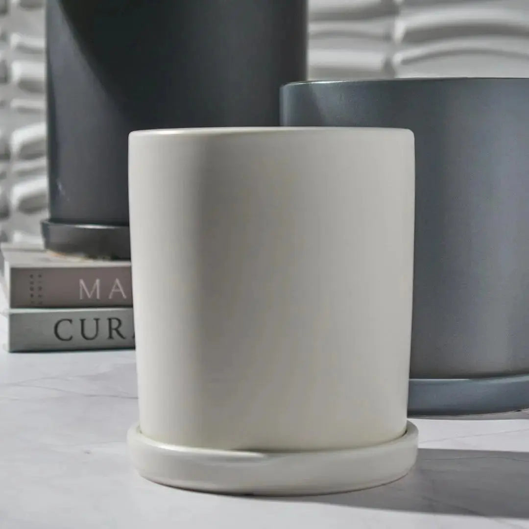 Ava Ceramic Flower Pot-Speckled Space