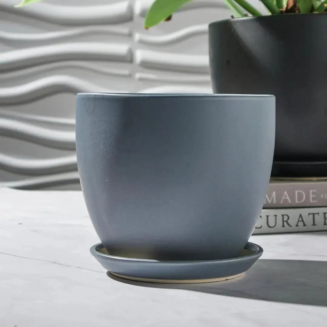 Joe Ceramic Flower Pot-Speckled Space
