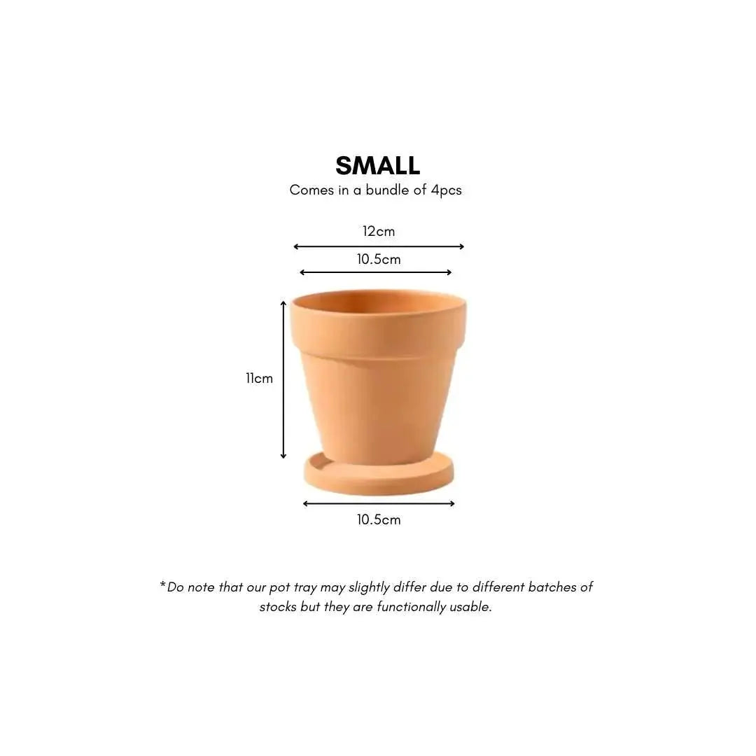 Bundle Set Terracotta Pottery Pots-Speckled Space