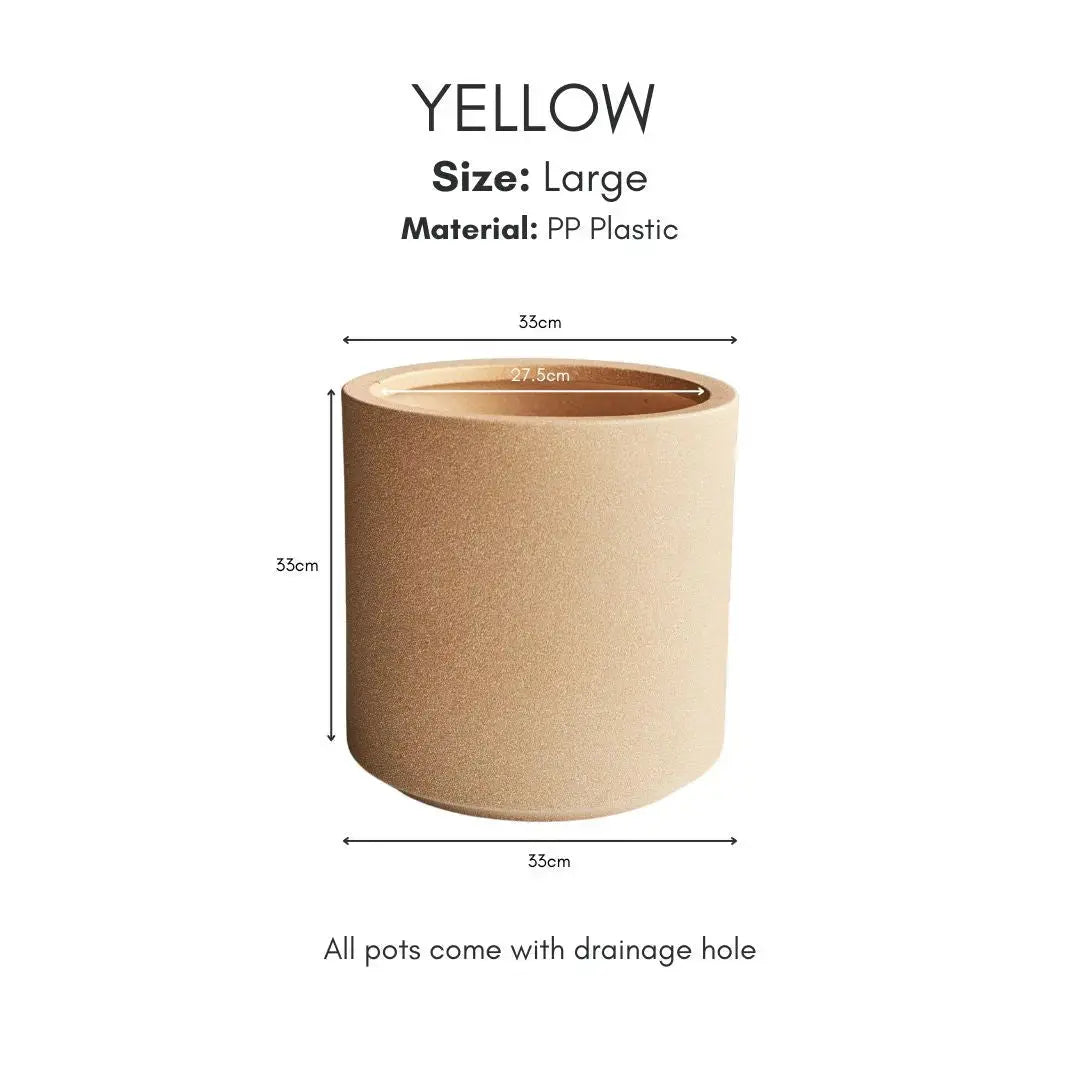 Eza PP Plastic Flower Pot-Speckled Space