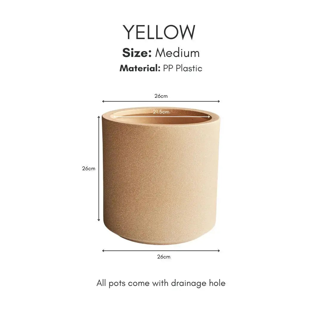 Eza PP Plastic Flower Pot-Speckled Space