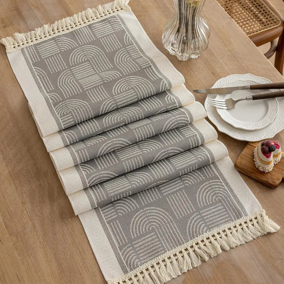 Loopey Water Resistant Table Runner-Speckled Space