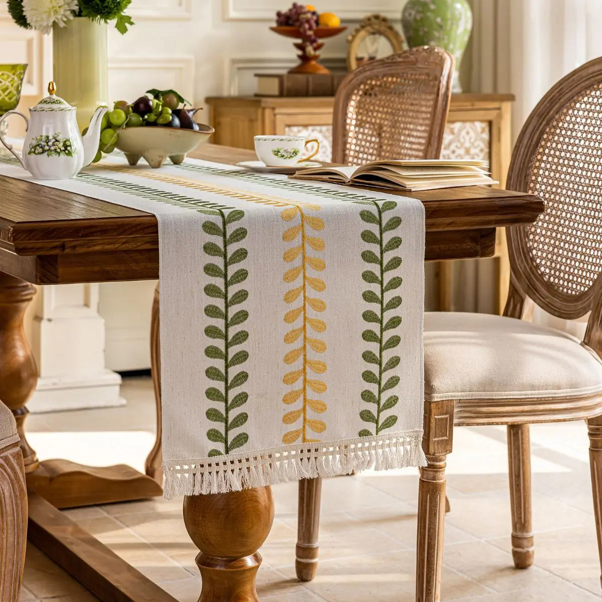 Aurelia Green Table Runner My Store