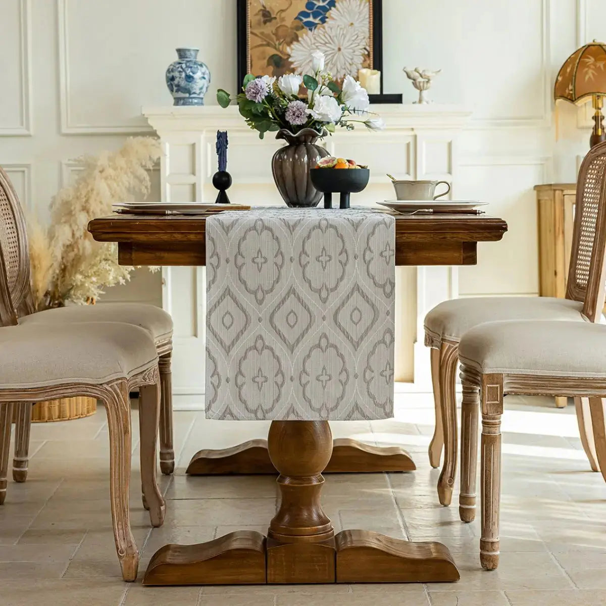Marlowe Grey Table Runner My Store