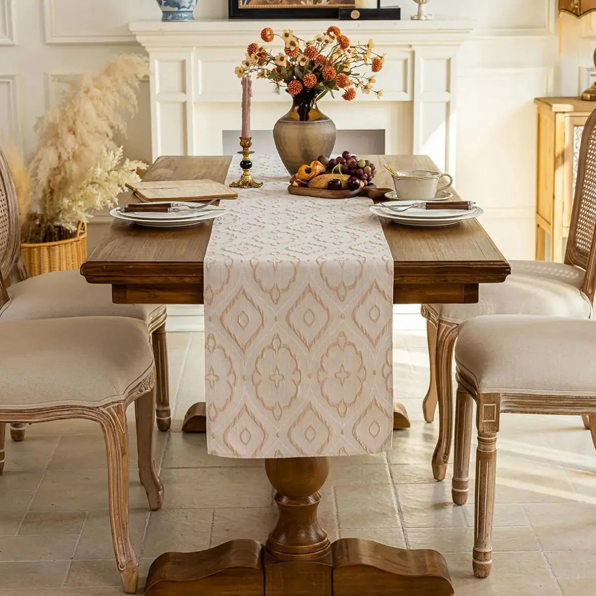 Sooraya Beige Table Runner My Store