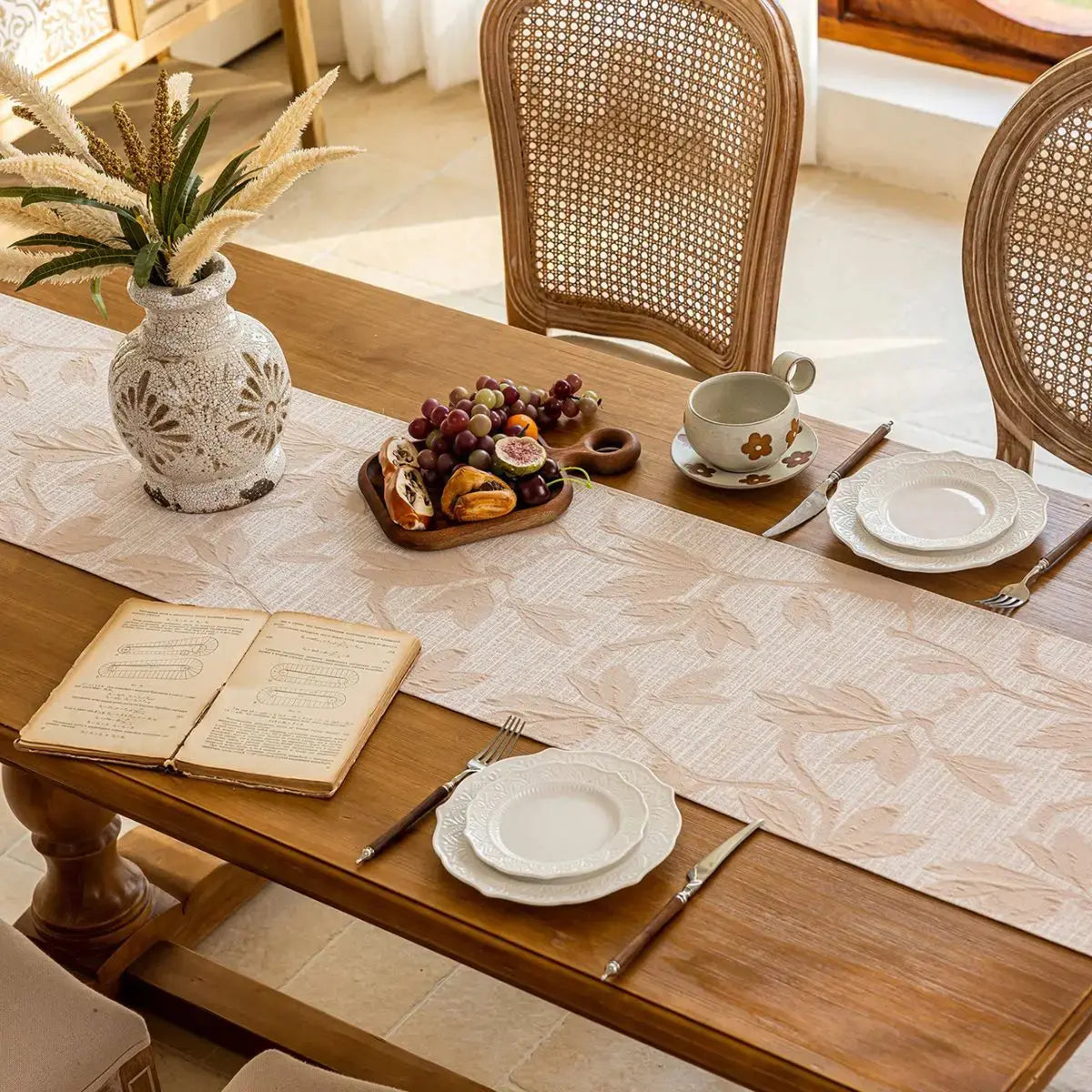 Taupe Beige Table Runner My Store