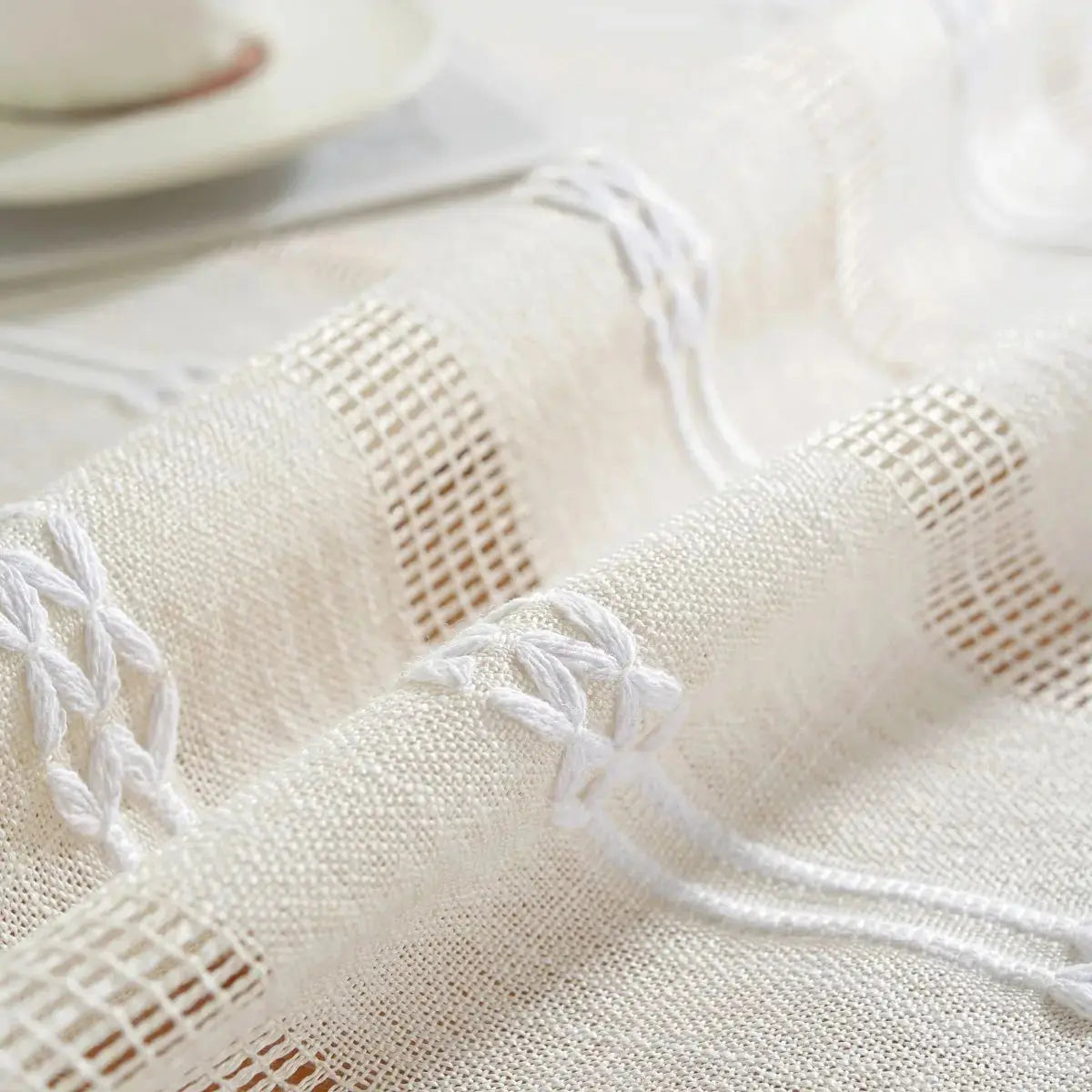Claire Cream Table Cloth My Store