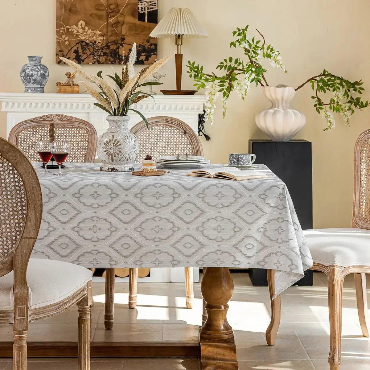 Jadino Grey Table Cloth My Store