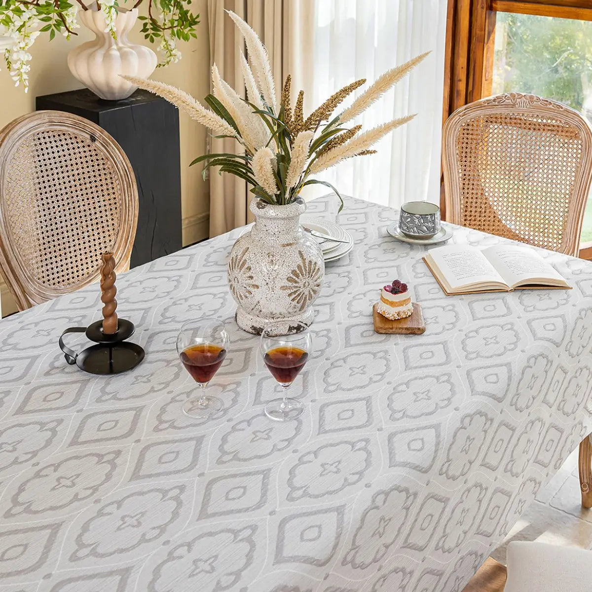 Jadino Grey Table Cloth My Store