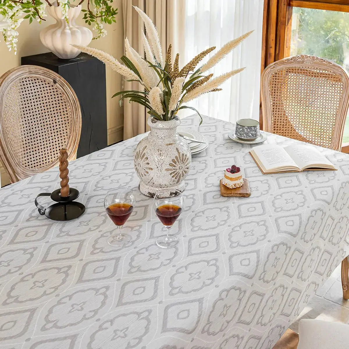 Jadino Grey Table Cloth My Store