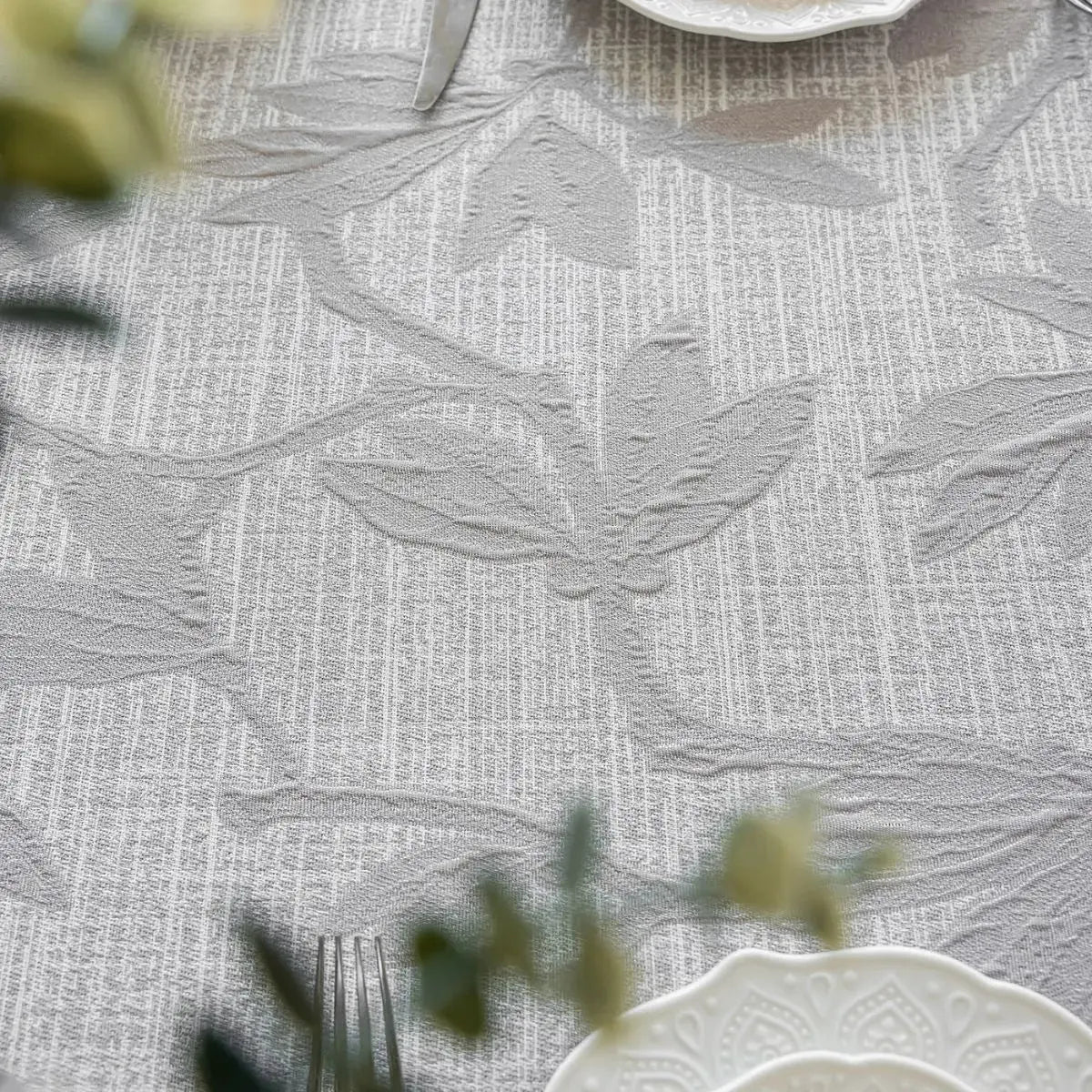 Kinsove Grey Floral Table Cloth My Store