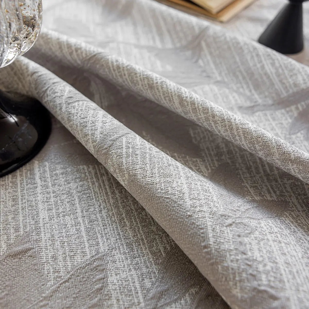Kinsove Grey Floral Table Cloth My Store