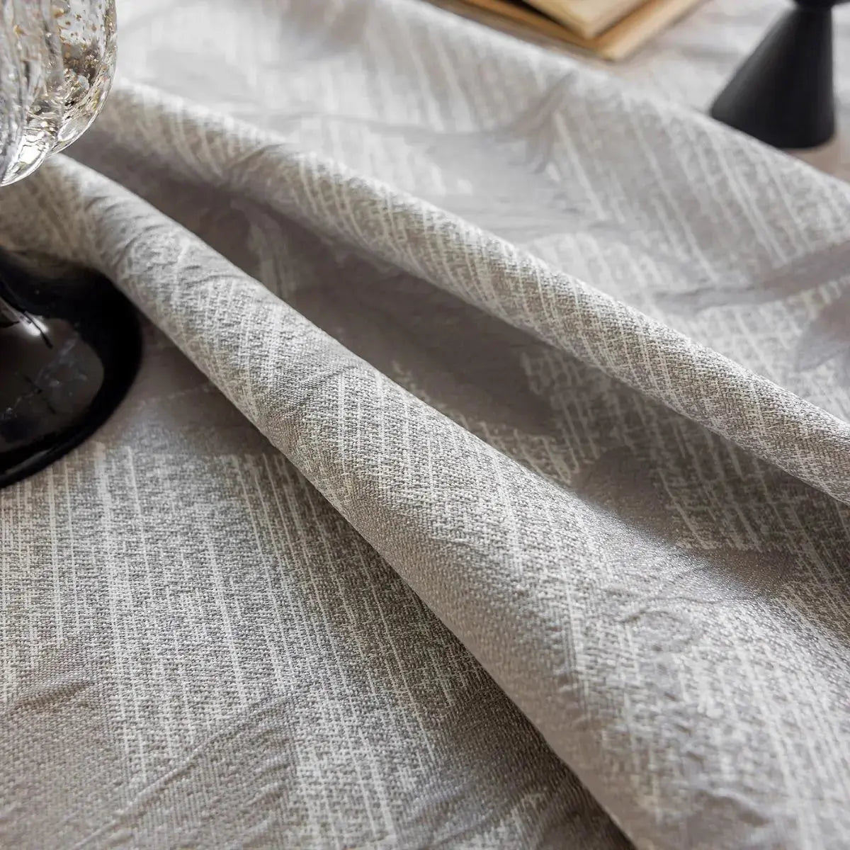 Kinsove Grey Floral Table Cloth My Store