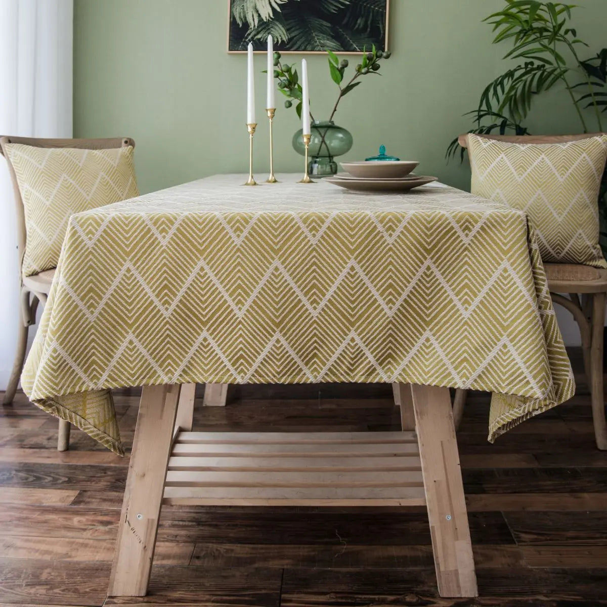 Leah Yellow Table Cloth My Store