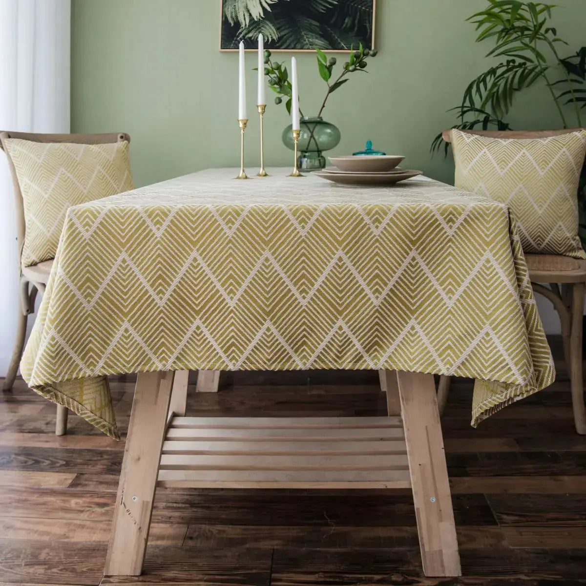 Leah Yellow Table Cloth My Store