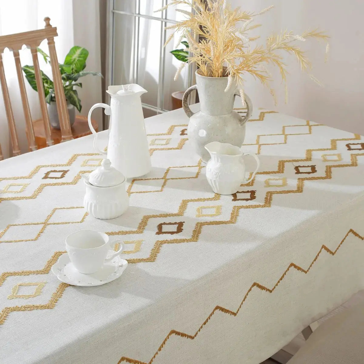 Maeve Beige Table Cloth My Store