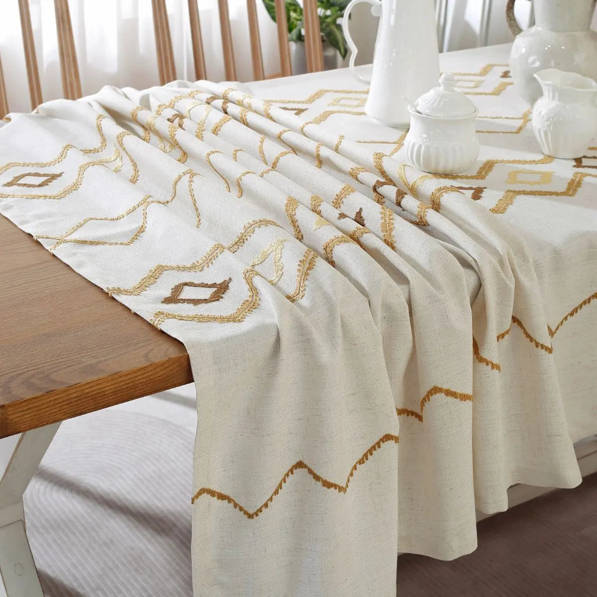 Maeve Beige Table Cloth My Store
