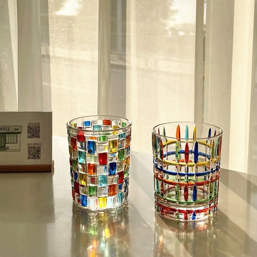 Pat Artwork Glass Cup-Speckled Space