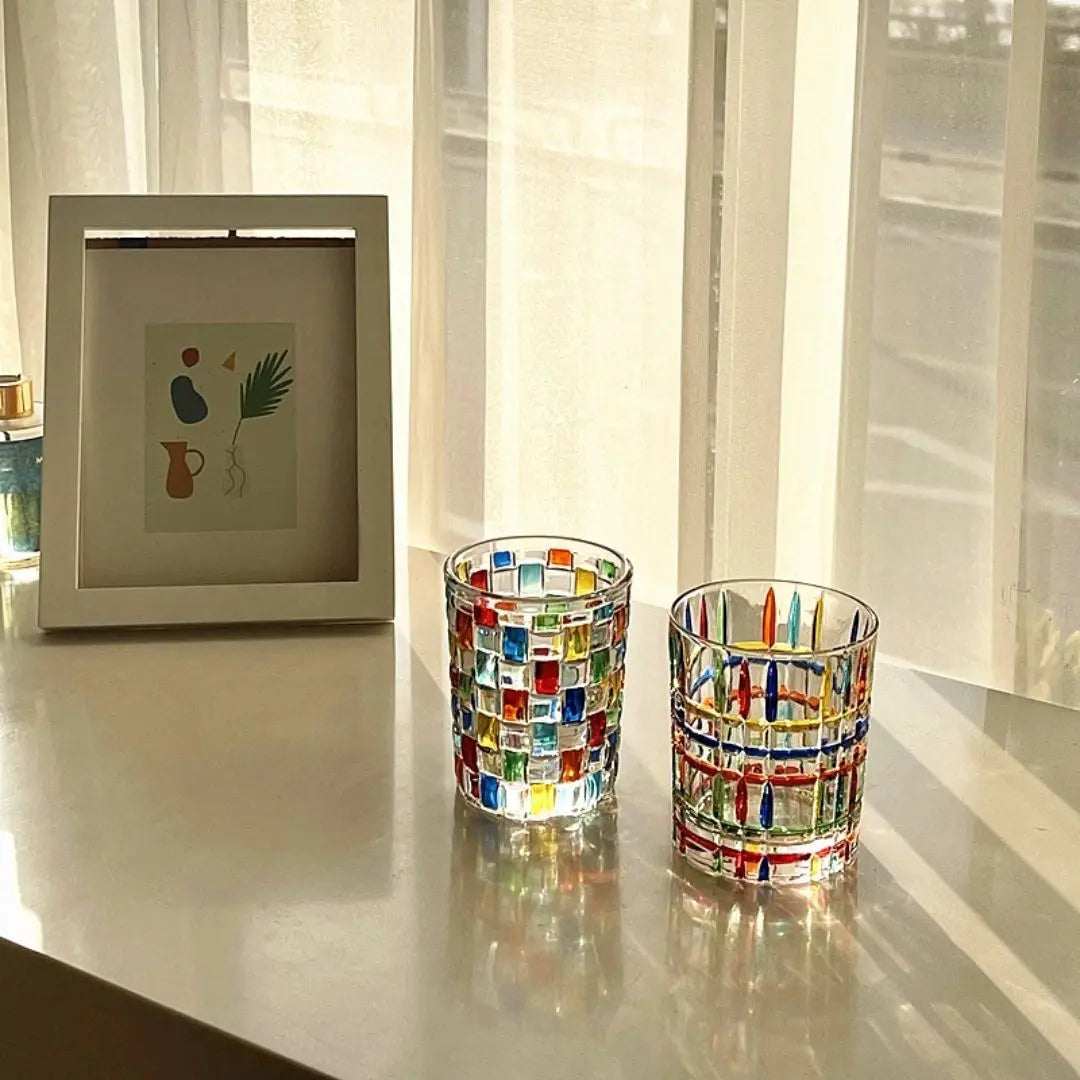 Pat Artwork Glass Cup-Speckled Space