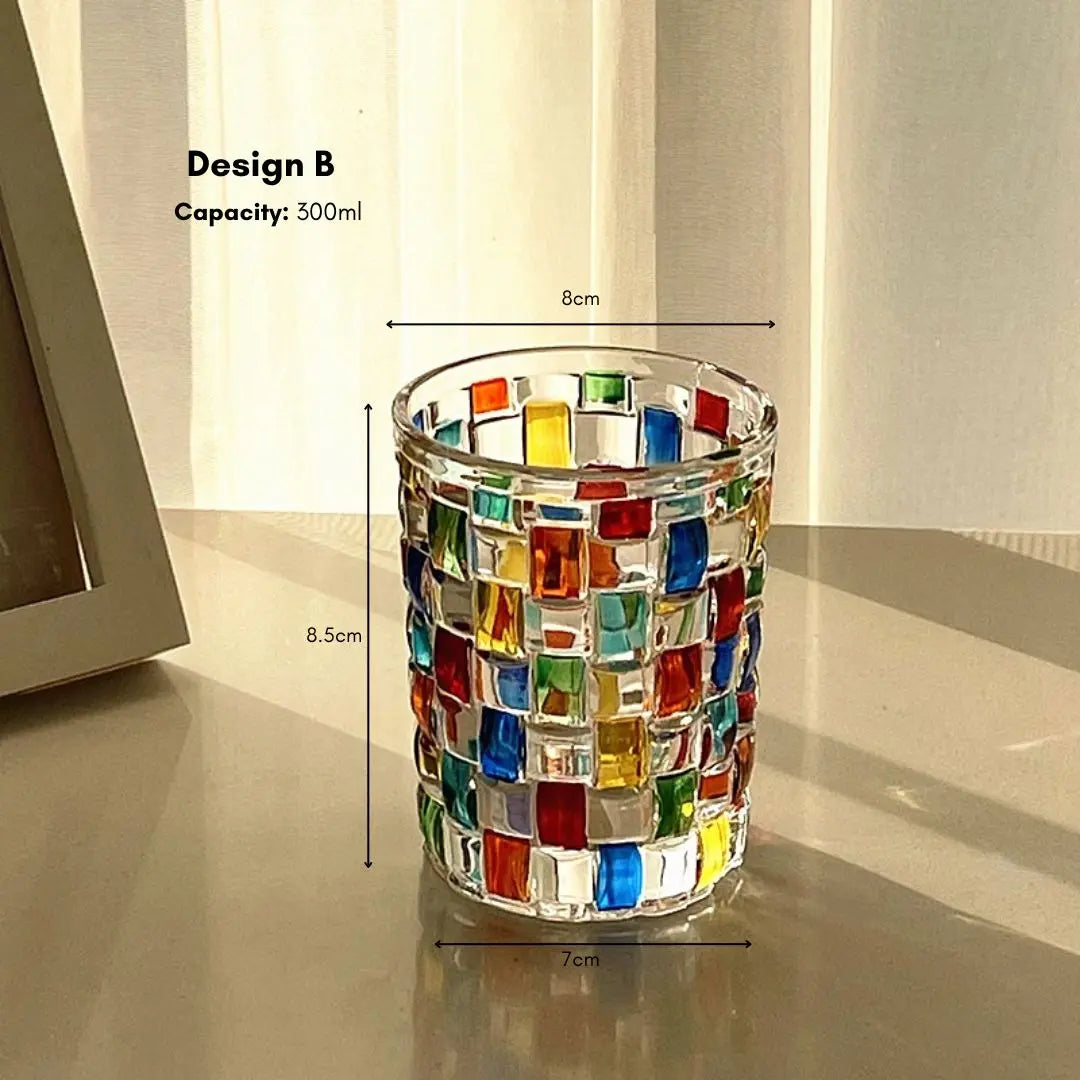 Pat Artwork Glass Cup-Speckled Space
