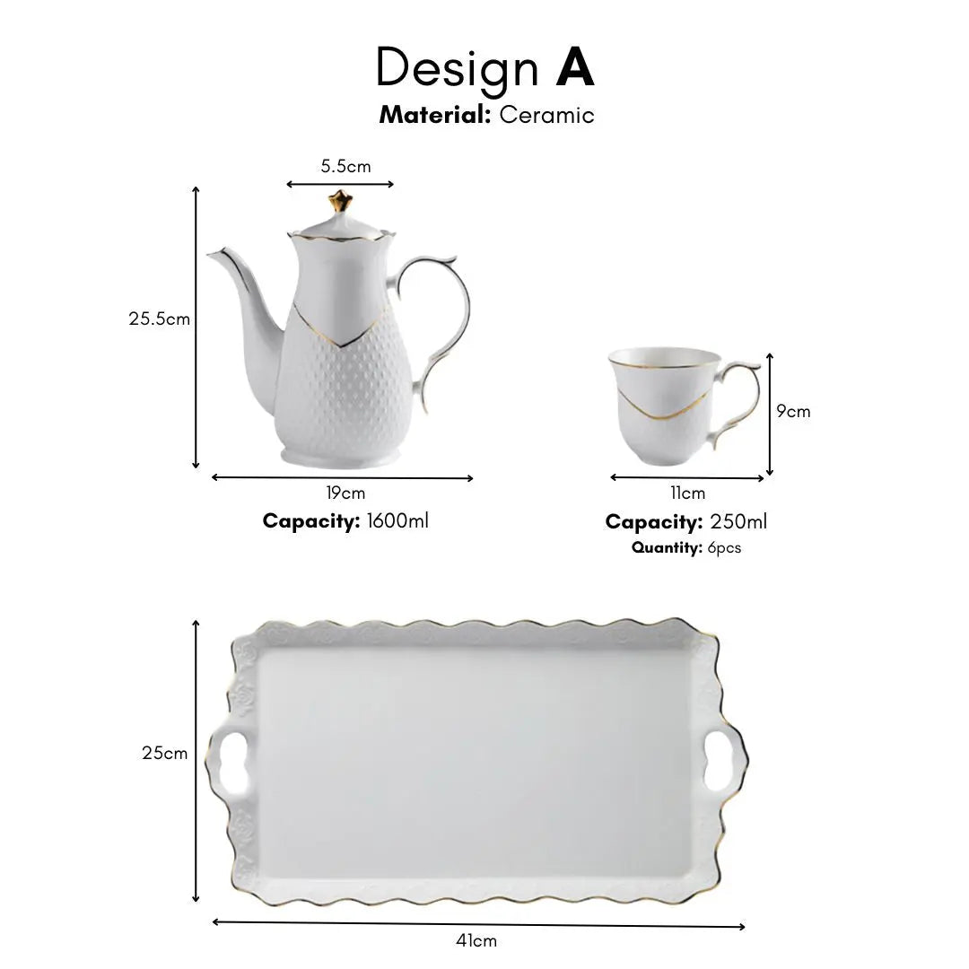 Berlino Teapot Set-Speckled Space