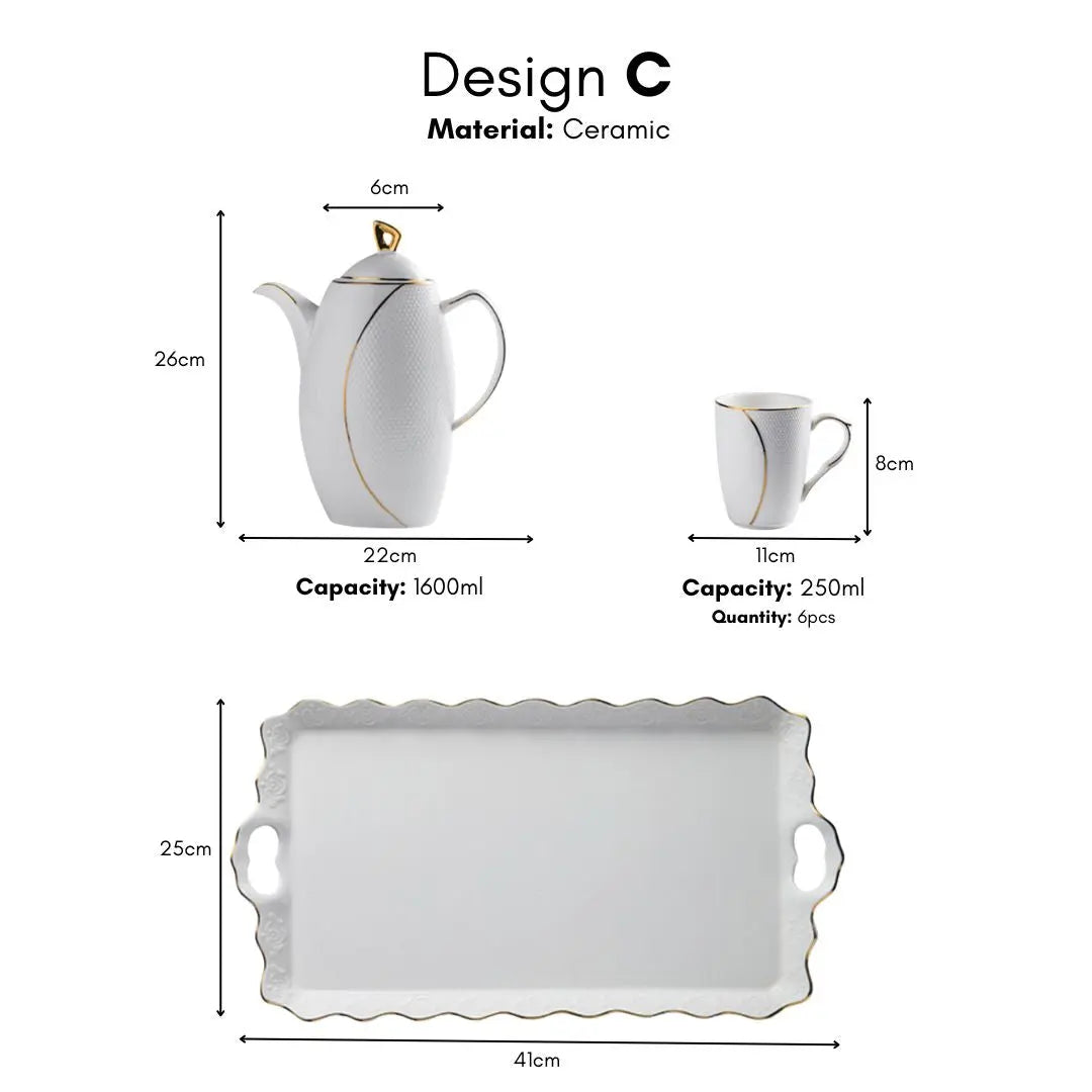 Berlino Teapot Set-Speckled Space