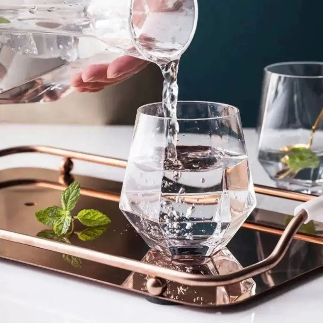 Tiola Glass Jug Set-Speckled Space