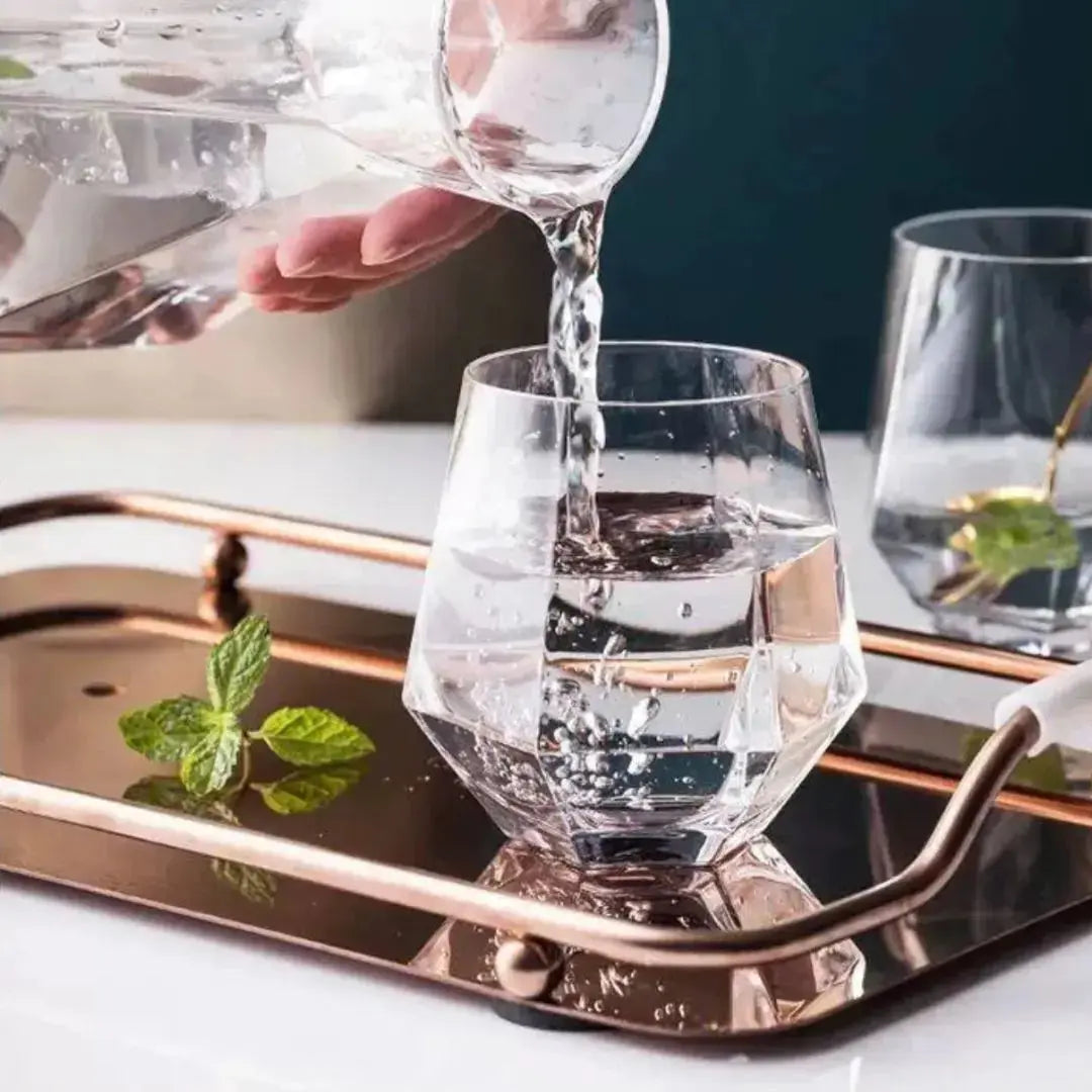 Tiola Glass Jug Set-Speckled Space
