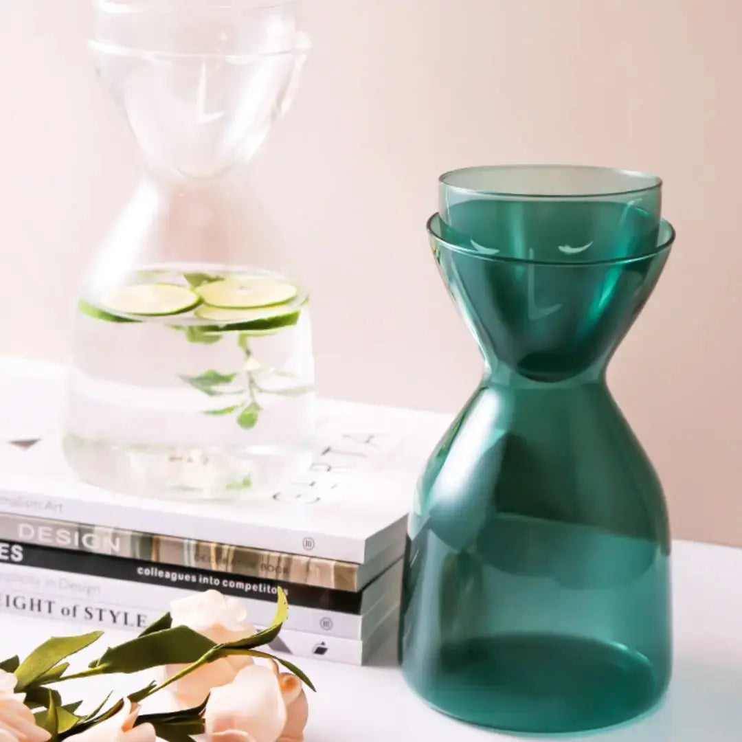 Browne Designer Borosilicate Glass Jug Set-Speckled Space